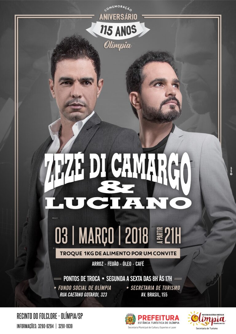 Troca de ingressos para show de Zezé Di Camargo e Luciano inicia nesta segunda