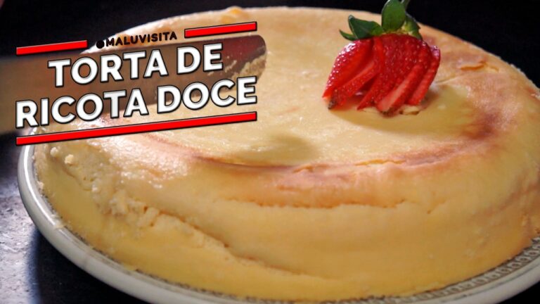 Aprenda a fazer torta de ricota doce