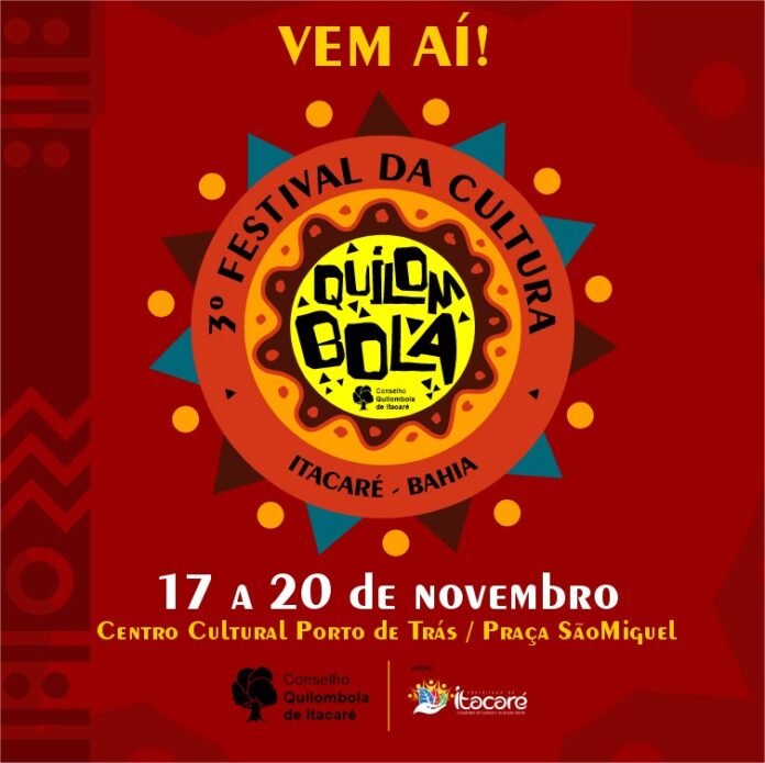 Itacaré-BA sedia o 3º Festival de Cultura Quilombola