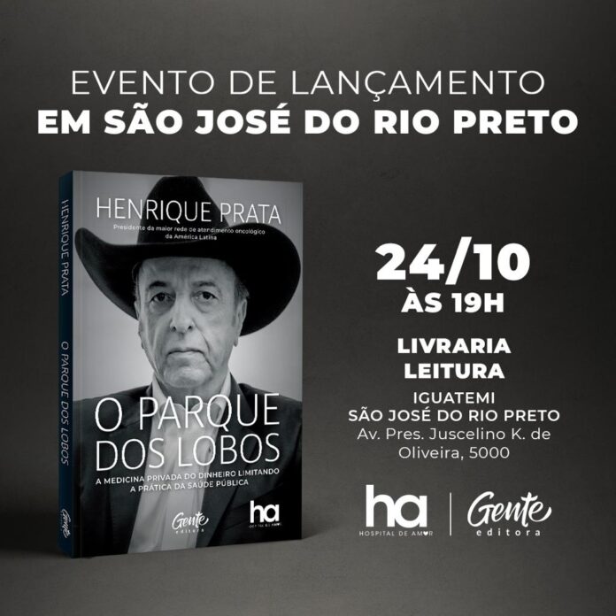 Iguatemi Rio Preto recebe lançamento do livro de Henrique Prata, presidente do Hospital de Amor de Barretos